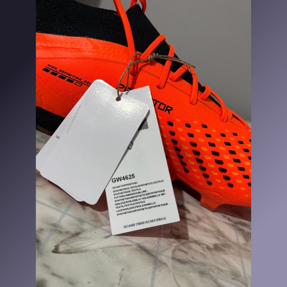 Adidas Predator Accuracy.1 FG Soccer Cleats Orange Black GW4625 Men’s Size 9 - Picture 8 of 10